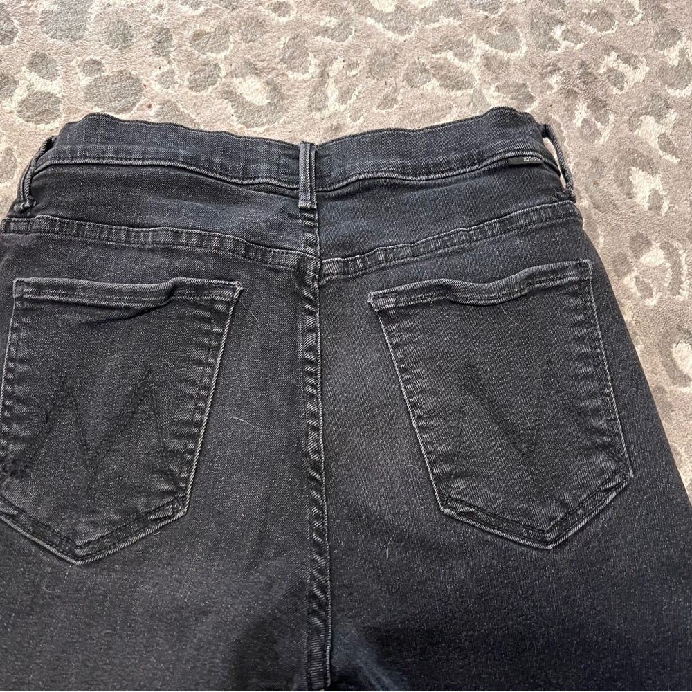 MOTHER Black Ankle Jeans - Picture 4 of 7